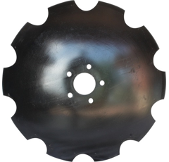 Disque crénelé ∅610x6 pour déchaumeur ∅ 75 adaptable - Blacksteel©