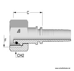 Pressnippel DIN 16S M24x1,5 DN10M2416SIG Alfagomma