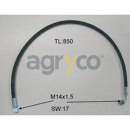 Tuyau hydraulique avec raccords pour téléscopique MANITOU 248297 adaptable