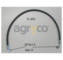 Tuyau hydraulique avec raccords pour téléscopique MANITOU 248297 adaptable