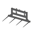 Pic bottes frontal Ø 45 mm pour type d'attelage SCHÄFFER 2020-4260 adaptable