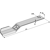 Fléau droit 765 mm pour broyeur SPEARHEAD 7770718 adaptable