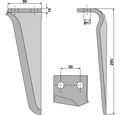 Kreiseleggenzinken - links RH66L RH  Maschio