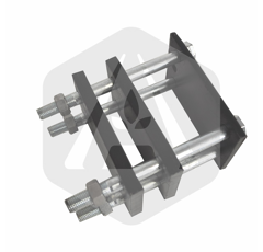 Bride 35 x 100 mm pour dent rotative adaptable