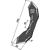 Reja K32 para cultivador KONGSKILDE 105000483 - 101155531 adaptable