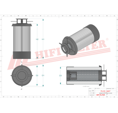 Filtre hydraulique adaptable HIFI FILTER SH52430