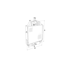 Radiateur pour tracteur MASSEY FERGUSON 3618630M92 adaptable