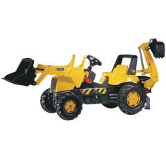Tracteur JCB TRAC Pell Lader + Excavateur - ROLLY TOYS