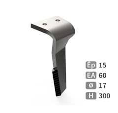 Dent de herse rotative Droite carbure triangulaire ALPEGO 6700A adaptable