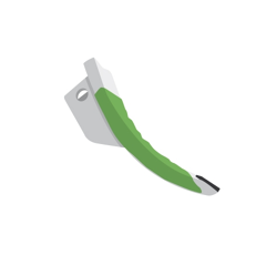 Soc de cultivateur avec plaquettes carbure et rechargement FARMET adaptable