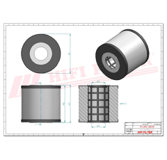 Filtre d'aération adaptable HIFI FILTER SAO8654