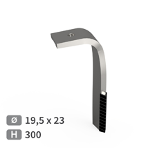 Dent de herse rotative Droite carbure triangulaires ALPEGO MKOA00288 adaptable