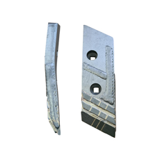 Pointe Droite avec plaquettes carbure, rechargement et plaquettes arrière NAUD 31235 adaptable