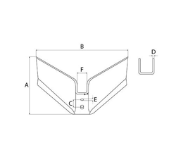 Flügelschar 480 x 8 mm 1586A8CA3 Nachbau