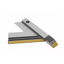 Cuchilla derecha AGRICARB 450 x 320 mm para descompactador AGRISEM 2012331 adaptable