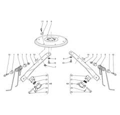 Bras de dent pour andaineur LELY 4.1017.0135.0 origine