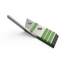 Pointe Gauche avec aileron carbure et rechargement pour charrue STEENO 3034001 adaptable