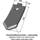 Scharspitze Hartmetall beschichtet 210 x 100 mm 101KER06H Komet Nachbau