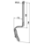 Diente completo con reja de 790 mm para sembradora adaptable
