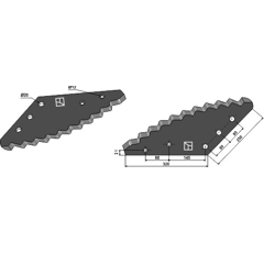 Couteau pour mélangeuse FARESIN 512006450 adaptable - BlackSteel©