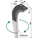 Kreiseleggenzinken, beschichtet - rechts RH61RDURA RH  Rabe