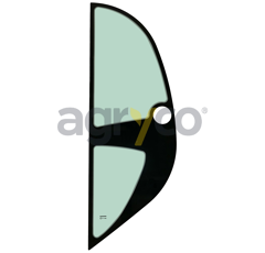 Vitre latérale gauche - plate - teintée pour téléscopique MANITOU 748124 adaptable