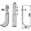 Fräsmesser Rechts 194 x 30 Casorzo Nachbau