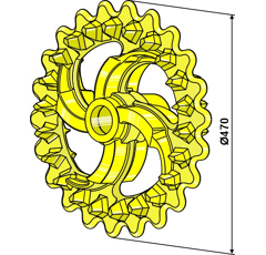 Walzenring  Crosskill 101108 - Nachbau