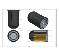 Filtre hydraulique transmission pour tracteur JOHN DEERE SH66239 adaptable