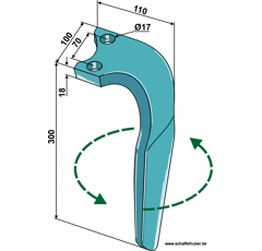 Kreiseleggenzinken - links RH95DERL RH  Rabe