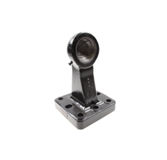 Kugelzugöse Kugel 80,Flanschmaß 145x145 mm, Ausladung 250 mm, Schwarz, Scharmüller