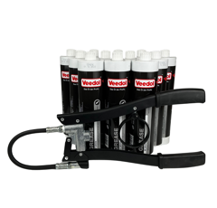 Aktion Schmierpaket - 12 Veedol 500g Fettkartuschen nach Wahl + Zweihandfettpresse