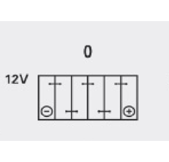 Batterie NUMAX Premium 663H 12V - 110Ah - P+ en bas à droite