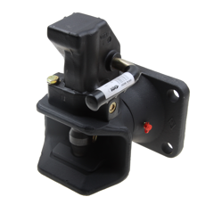 Flanschzugmaul automatisch, 160x100 mm, Ø 38 mm Schwarz      