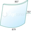 Pare-brise droite pour machine agricole JOHN DEERE L30621 adaptable