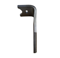 Dent de herse rotative Droite avec 3 plaquettes carbure triangulaires, fixation rapide SULKY 980320 adaptable