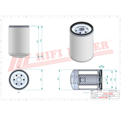 Filtre à huile adaptable HIFI FILTER SO7262