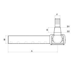 Rotule de direction pour tracteur JOHN DEERE AL39019 adaptable