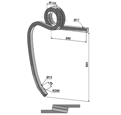 Schwergrubberstiel, gedreht - rechts 101304601 