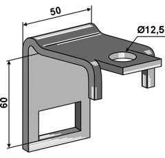 Bride de fixation Ø 12,5 x 60 mm adaptable BlackSteel©