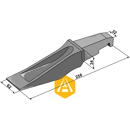 Bec d'usure pour chargeur BOFORS 4046815 adaptable - Blacksteel©
