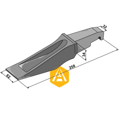 Baggerzahn für Lader BOFORS 4046815 Nachbau  