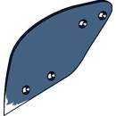 Düngereinlegerstreichblech - links 3470651M Lemken by Muzzi Industrie