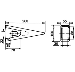 Schar für Unterbodenlockerer LELY DE Original - NO200/5