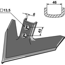 Gänsefußschar 047PWV1000 John Deere, Treffler Nachbau