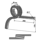 Schwergrubberstiel, gedreht - rechts 101315101 