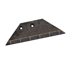Aileron Gauche de déchaumeur carbure RABEWERK GG45 adaptable