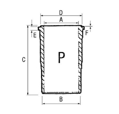 Zylinderlaufbuchse mm Traktor CLAAS - JOHN DEERE Nachbau