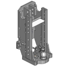 Lagerbock HVLB, Kugel 80W= 255 S32, IH Baureihe 1046 1246 946 schwarz  