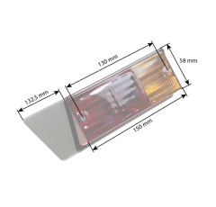 Feu arrière gauche pour tracteur DEUTZ-FAHR K2306632 adaptable